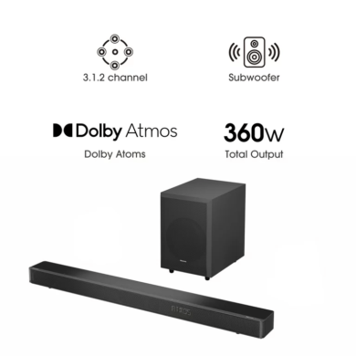 Hisense AX3120 360w Soundbar | 3.1.2 Channel